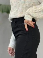 شلوار شلوار واید مشکی 12494/8 ترند