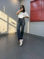 مدل شلوار نیم بگ 30466 زنانه