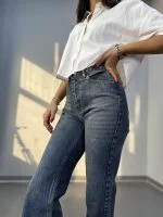 شلوار نیم بگ 30466 زنانه