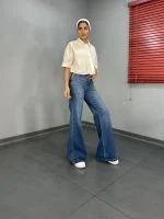 مدل ترند شلوار بگ دمپا 40344 زنانه