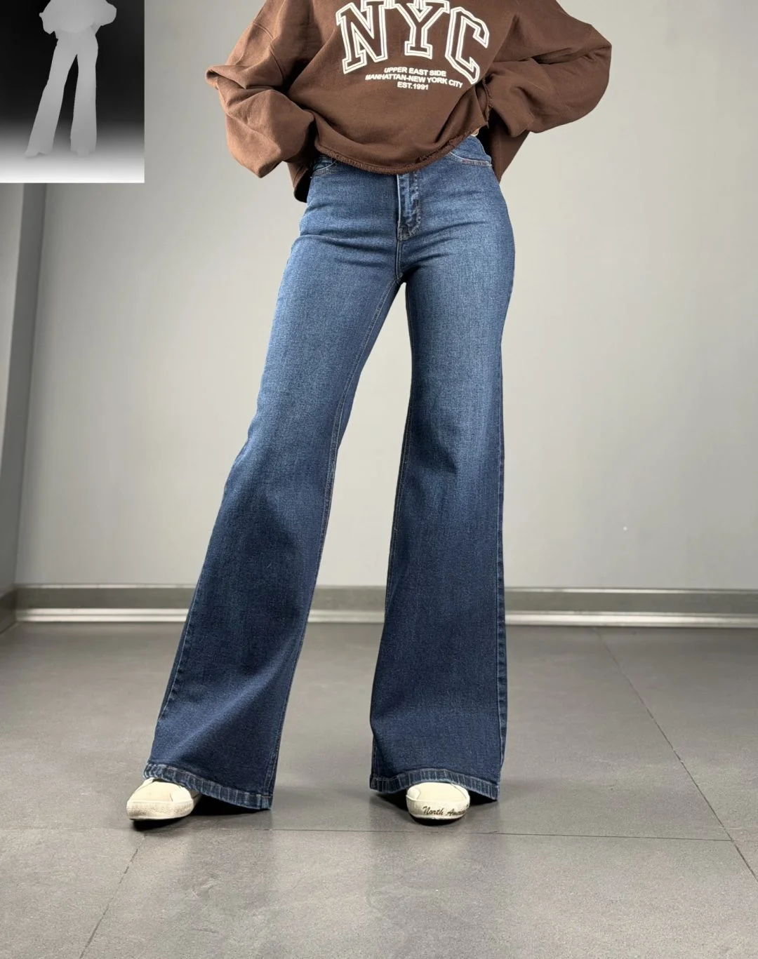 خرید اینترنتی شلوار بگ 35766 زنانه