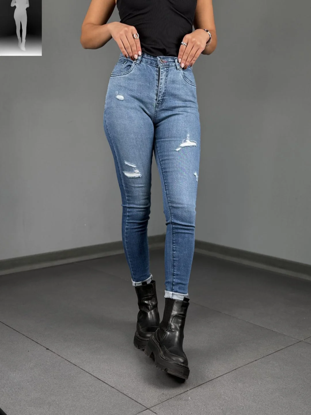 شلوار اسکینی 40832 شیک