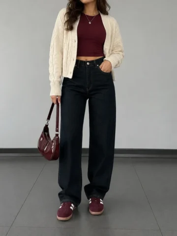 عکس شلوار نیم بگ 20462/1 زنانه