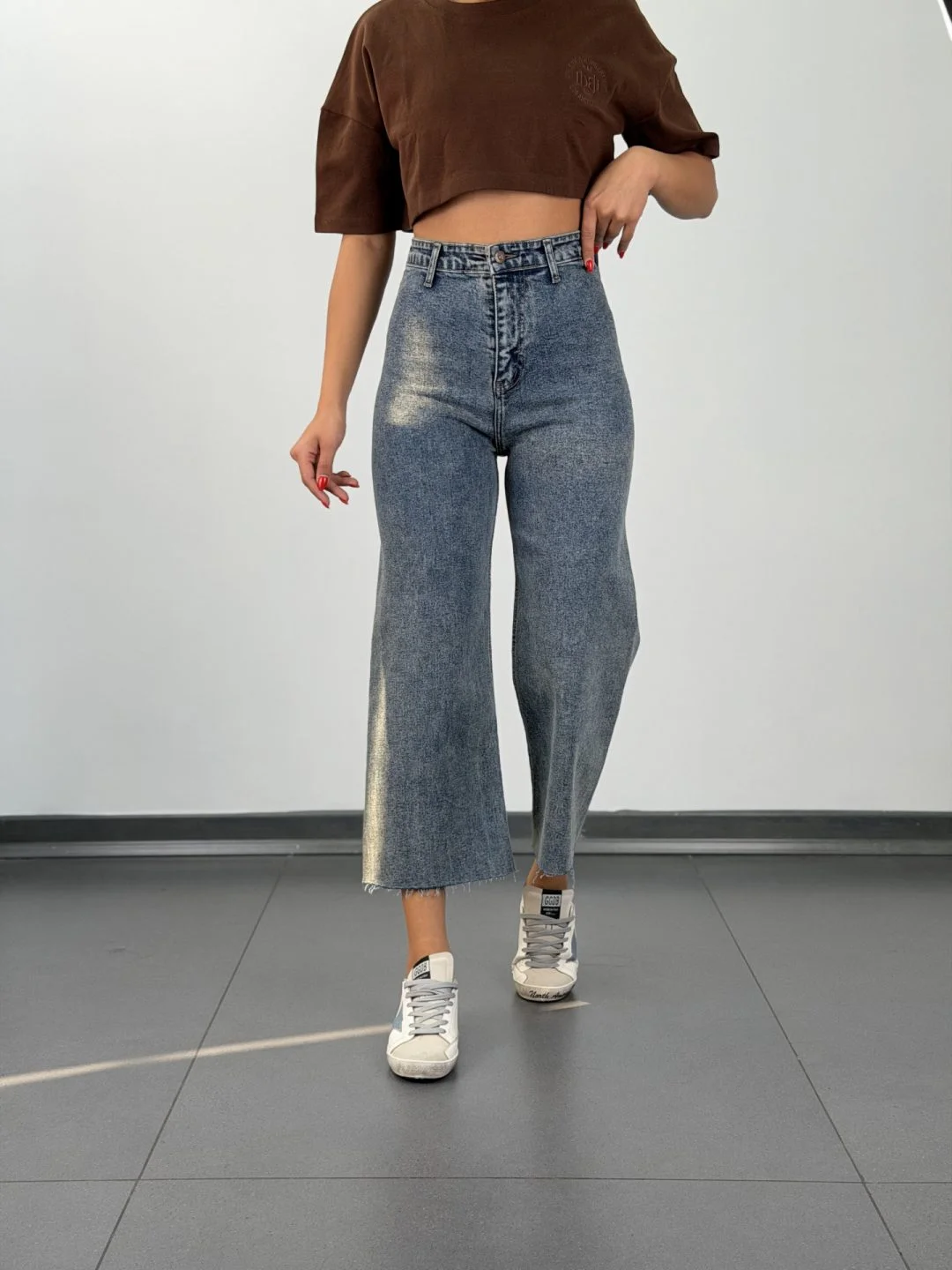 شلوار واید لگ 12688/3 ترند امسال