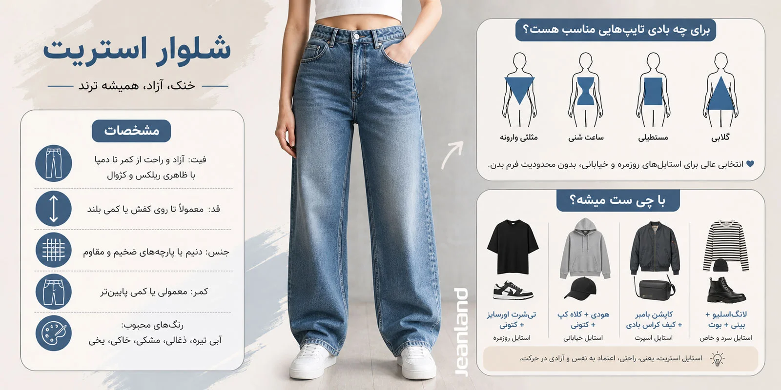 شلوار استریت فروشگاه جین لند
