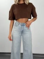 خرید اینترنتی شلوار بگ 52575 زنانه