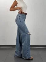 مدل ترند شلوار فلر بگ 4790 زنانه